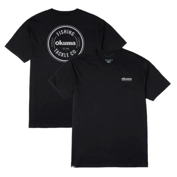 Okuma Fishing Tee Black Size L - Picture 1 of 8